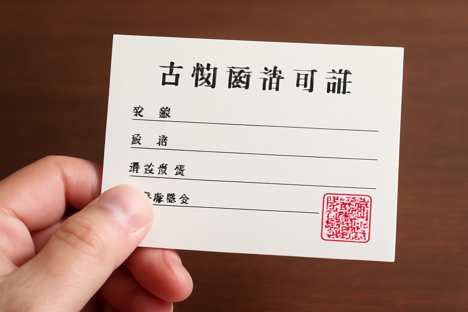 古物商許可証とは中古品売買に必要な公的許可証です