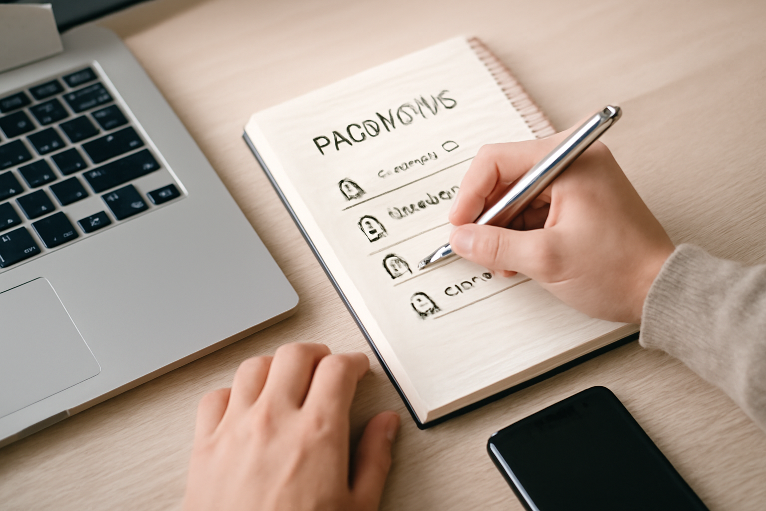 生前整理でパスワードを管理する具体的な方法