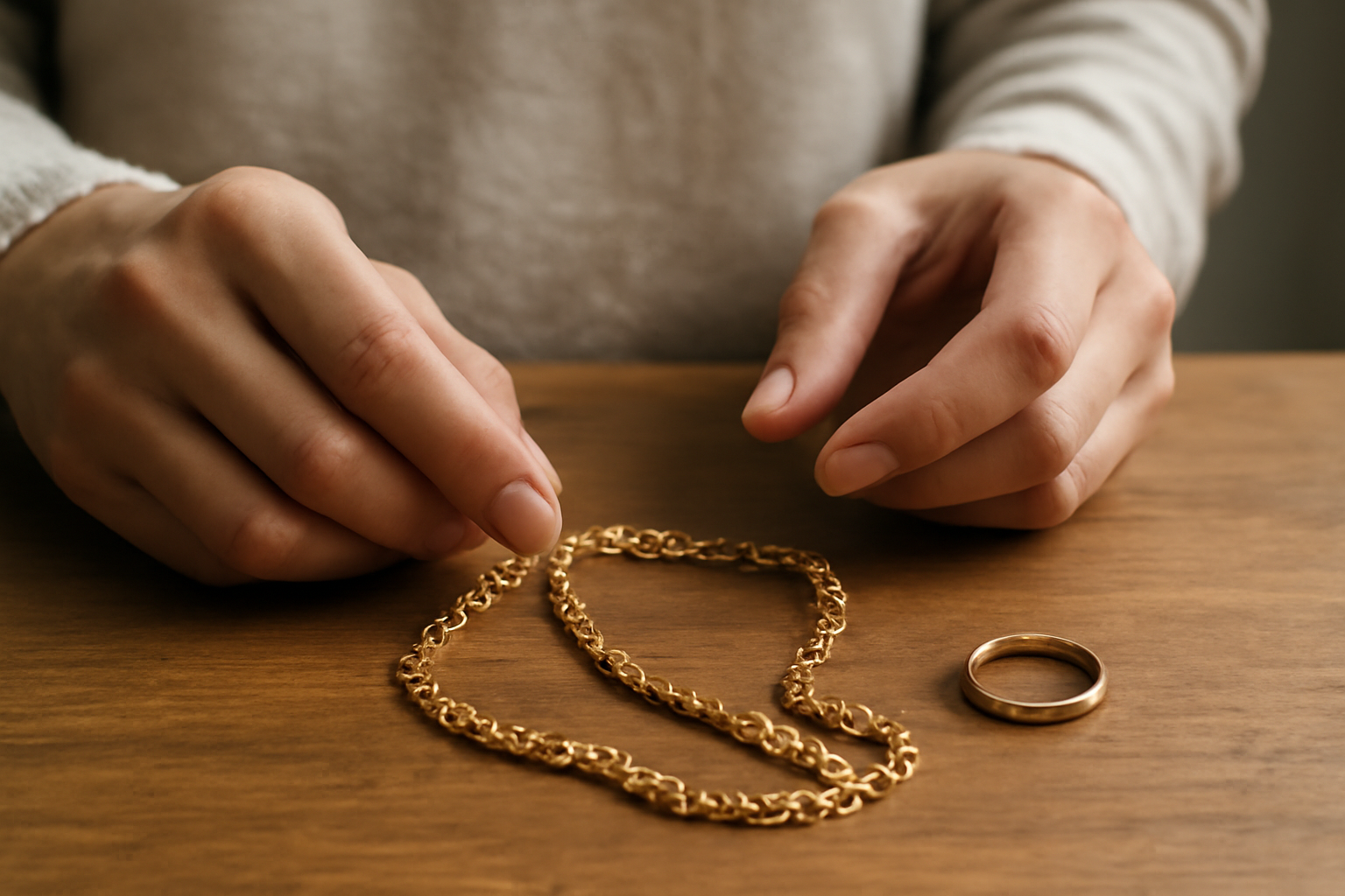 遺品整理における18金取り扱いの注意点