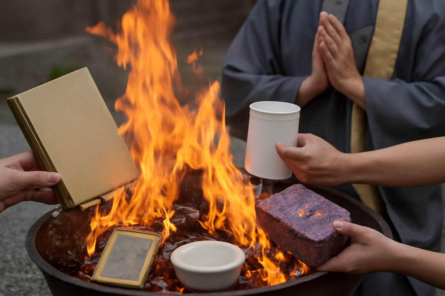 遺品整理でお焚き上げする品物の種類
