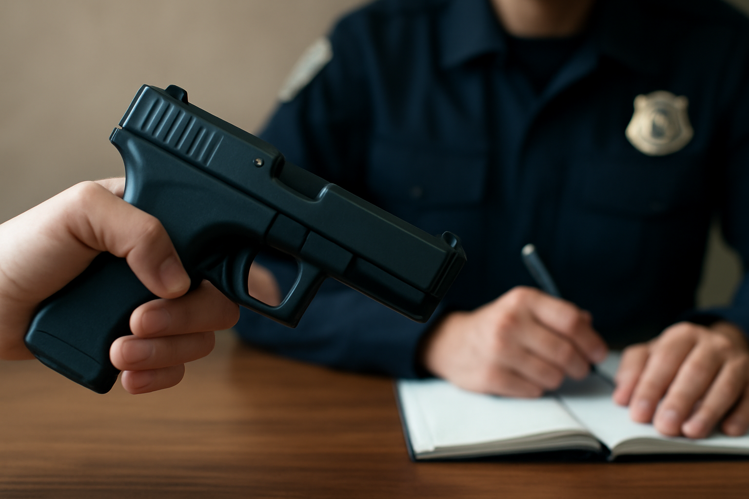 遺品整理で拳銃を見つけた場合は速やかに警察へ通報することが必須です