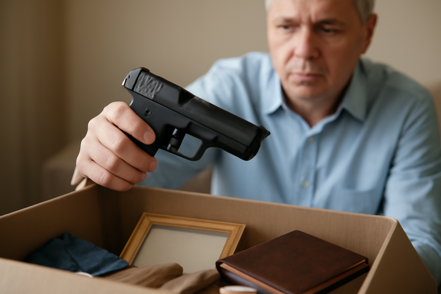 遺品整理で拳銃を見つけた際の具体的な対処手順